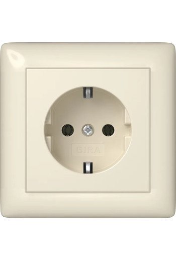 GIRA SCHUKO Vollpl. Standard 55 Cremeweiß