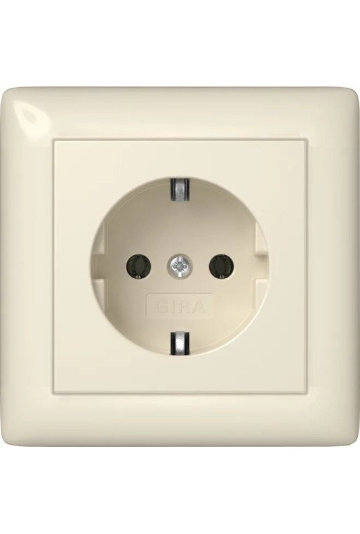GIRA SCHUKO Vollpl. Standard 55 Cremeweiß