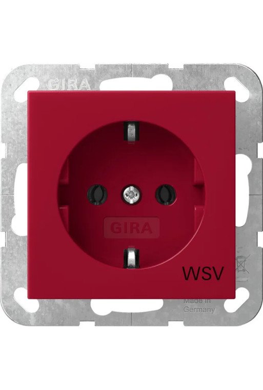 GIRA SCHUKO WSV System 55 Rot