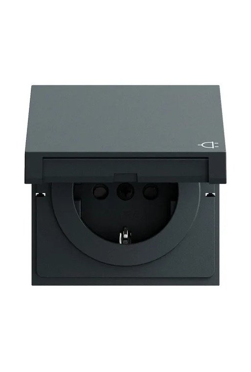 GIRA SCHUKO-Steckd. KD + SP System 70 Anthraz it(lack.)