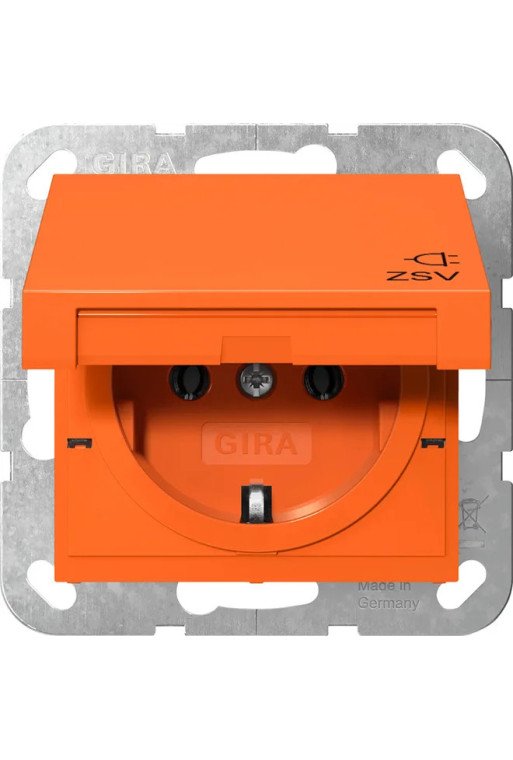GIRA SCHUKO-Steckd. KD ZSV System 55 Orange