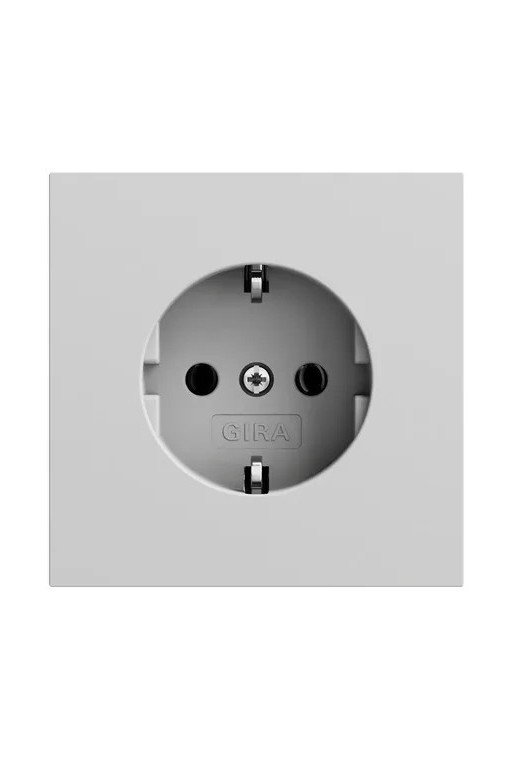 GIRA SCHUKO-Steckd. o.Kr. System 70 Grau m(la ck.)