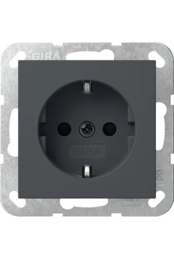 GIRA SCHUKO-Steckd. SH o.Kr. SRK System 55 An thrazit