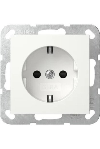 GIRA SCHUKO-Steckd. SH o.Kr. SRK System 55 Re inweiß m