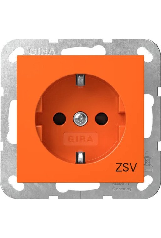 GIRA SCHUKO-Steckd. SH ZSV System 55 Orange