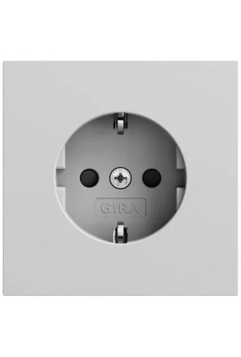 GIRA SCHUKO-Steckd. SP o.Kr. System 70 Grau m (lack.)