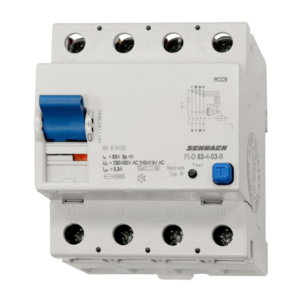 Allstromsensitiver FI-Schalter 63A