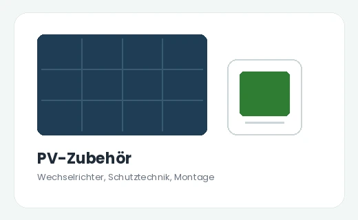 Photovoltaik-Zubehör und Schutztechnik